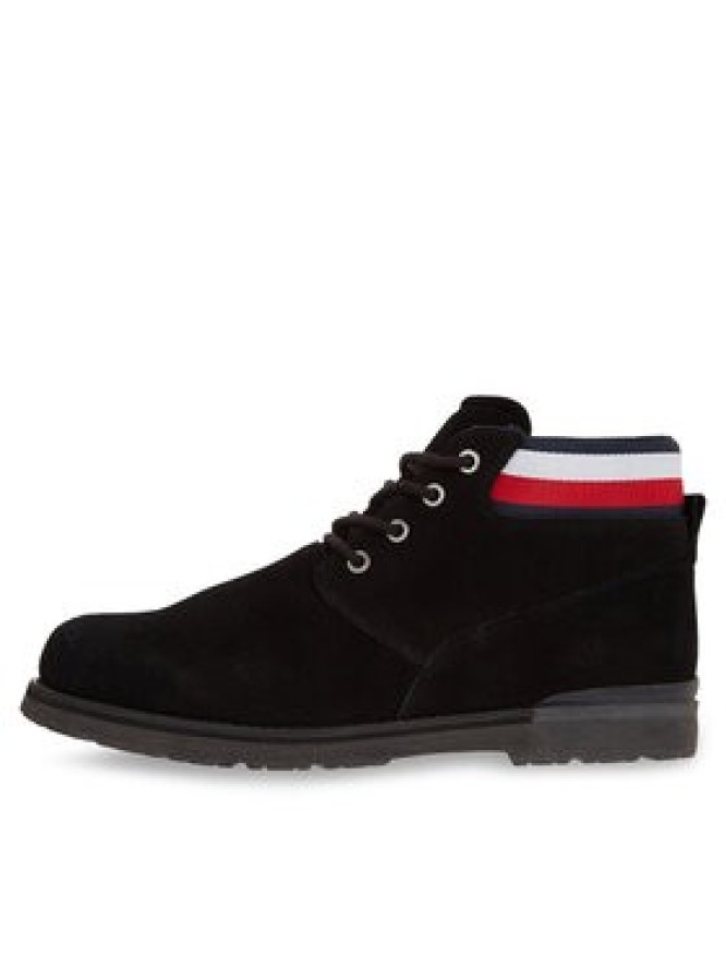 Tommy Hilfiger Trapery Core Hilfiger Suede Boot FM0FM04800 Czarny