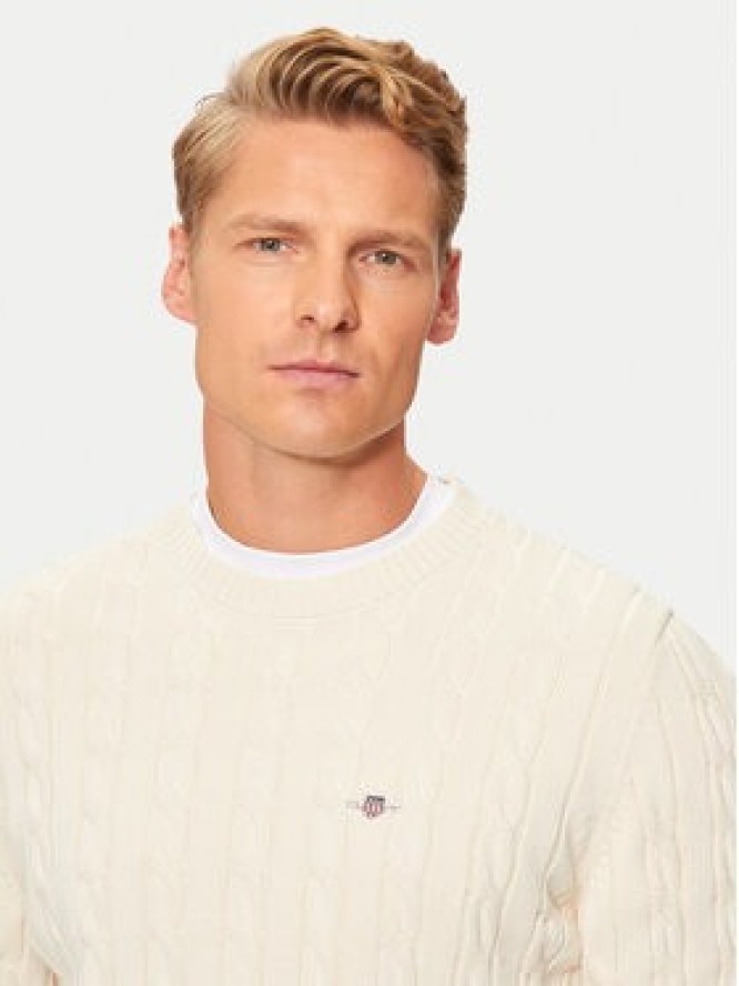 Gant Sweter 8050601 Beżowy Regular Fit