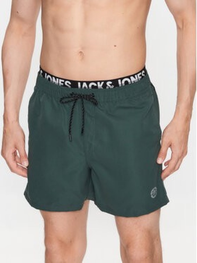 Jack&Jones Szorty kąpielowe Fiji 12227254 Zielony Regular Fit