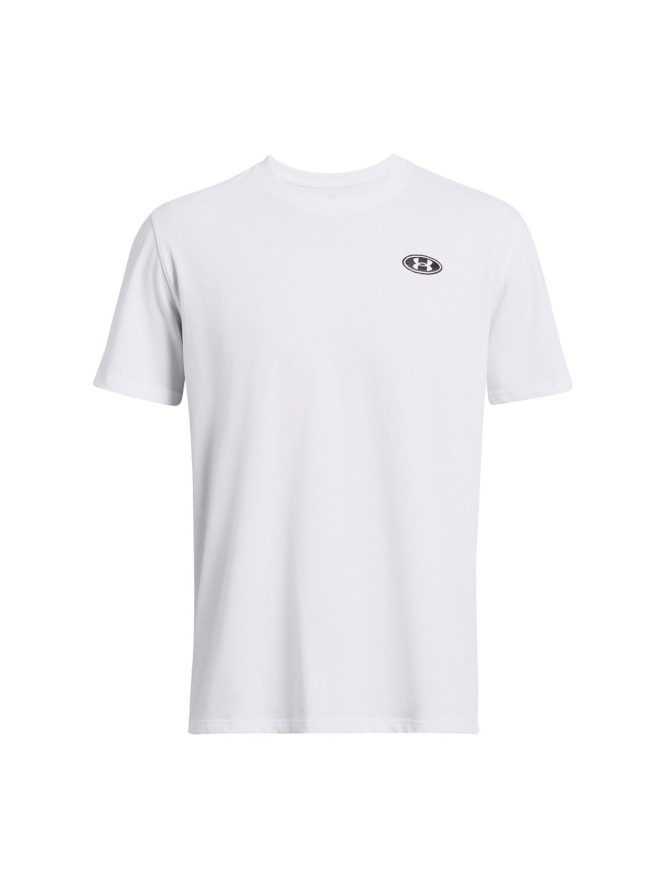 T-shirt męski Under Armour UA Hw Lc Patch Ss - biały