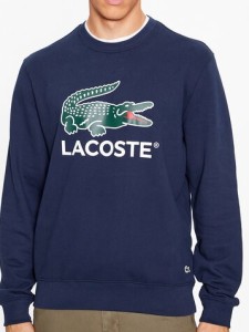 Lacoste Bluza SH1281 Granatowy Regular Fit