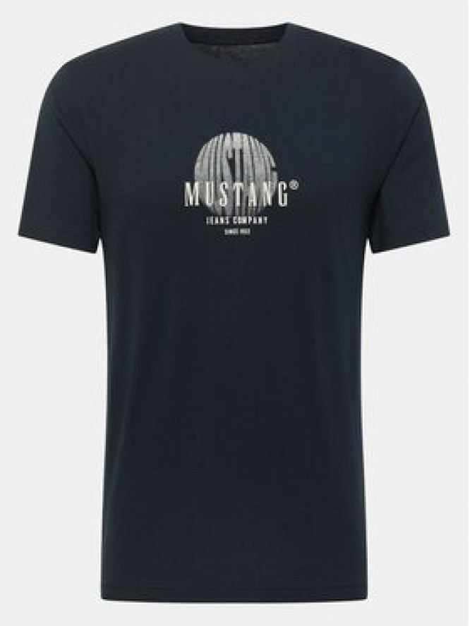 Mustang T-Shirt Austin 1015646 Granatowy Regular Fit