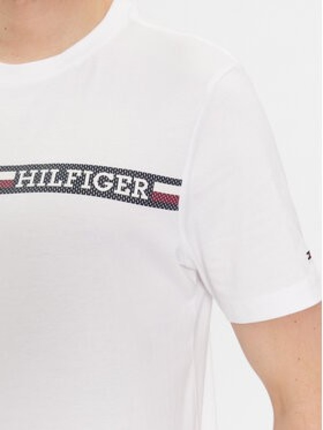 Tommy Hilfiger T-Shirt Monotype MW0MW33688 Biały Regular Fit