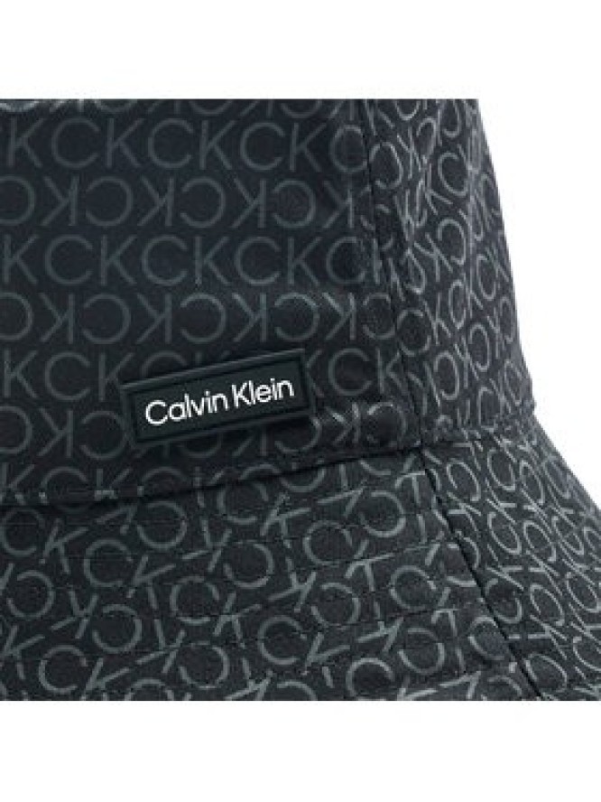 Calvin Klein Kapelusz Elevated Patch Bucket Mono K50K510484 Czarny