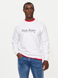 Pepe Jeans Bluza PM582699 Biały Regular Fit