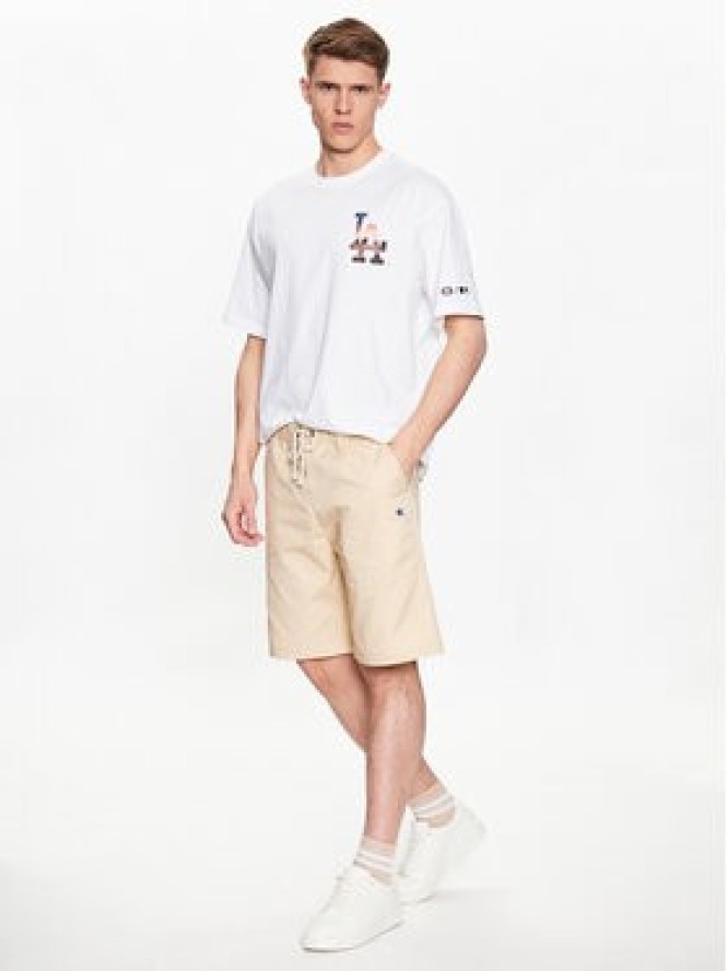 Champion Szorty materiałowe 217239 Beżowy Relaxed Fit