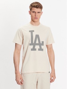 47 Brand T-Shirt Los Angeles Dodgers Imprint '47 Echo Tee Beżowy Regular Fit