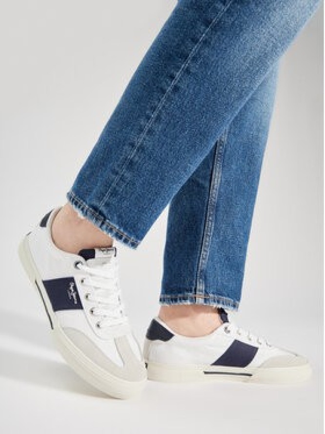 Pepe Jeans Sneakersy Kenton Strap M PMS31042 Biały