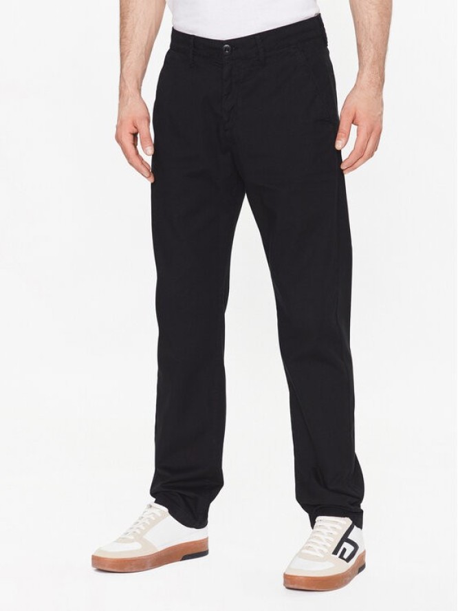 Guess Spodnie materiałowe Drake M3GB13 WFBW3 Czarny Regular Fit