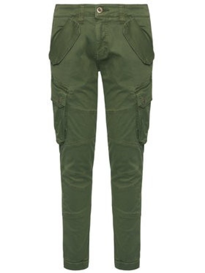 Alpha Industries Spodnie materiałowe Combat 126215 Zielony Slim Fit