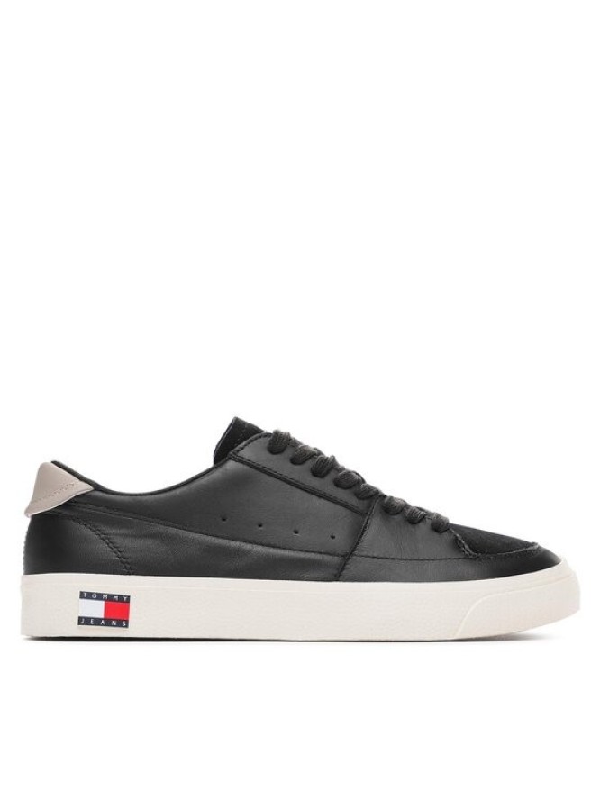 Tommy Jeans Sneakersy Vulcanized Ess EM0EM01106 Czarny