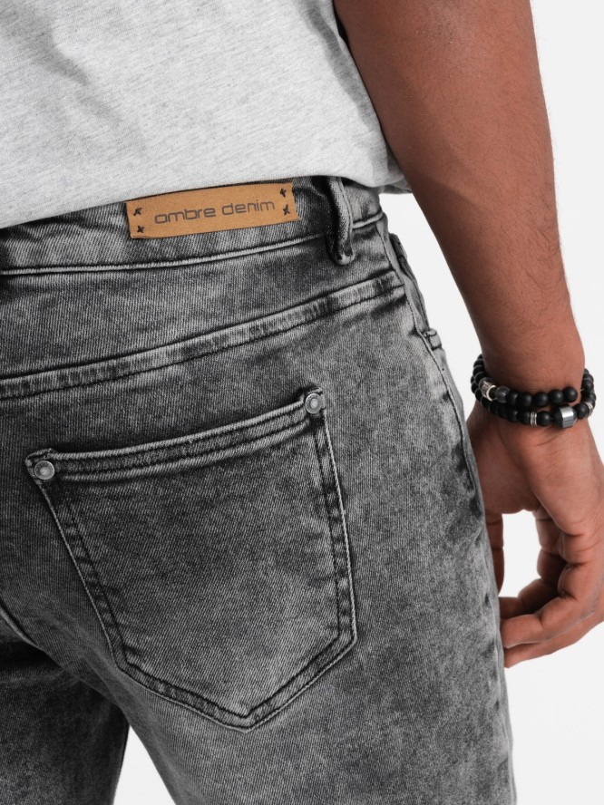 Spodnie męskie jeansowe SLIM FIT - szare V4 OM-PADP-0110 - XXL
