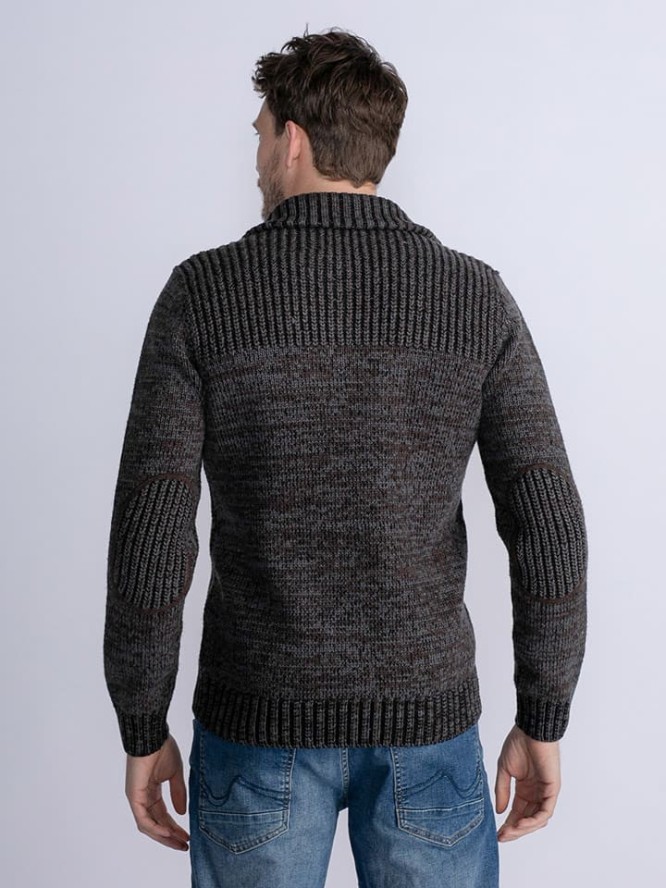 Petrol Industries Sweter w kolorze antracytowym rozmiar: M