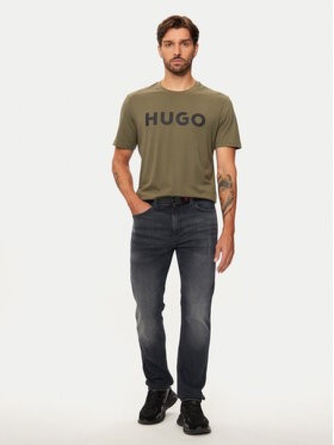 Hugo T-Shirt Dulivio 50467556 Khaki Regular Fit