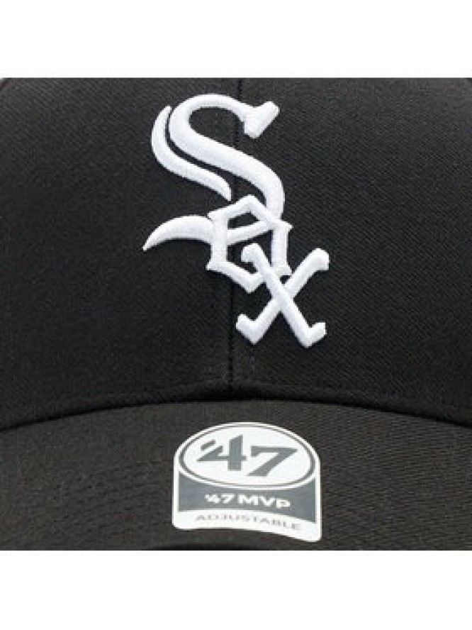 47 Brand Czapka z daszkiem MLB Chicago White Sox Sure Shot Snapback 47 MVP BCWS-SUMVP06WBP-BK06 Czarny