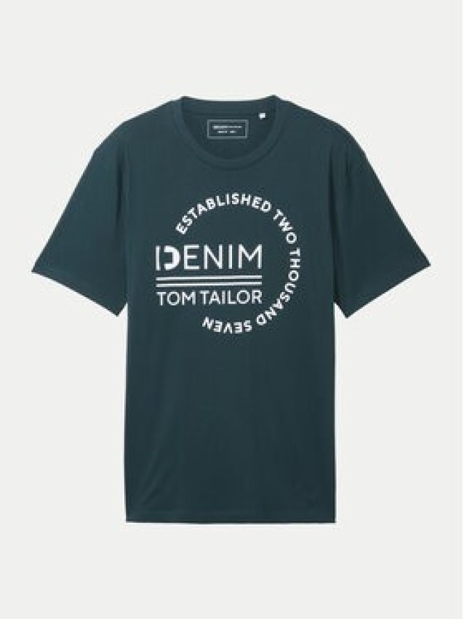 Tom Tailor Denim T-Shirt 1043491 Zielony Regular Fit
