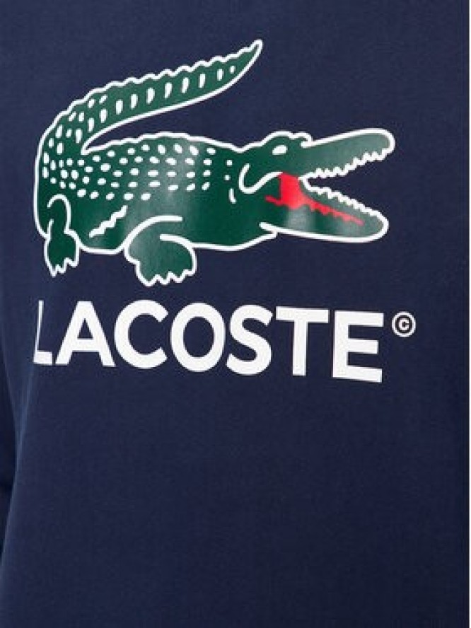 Lacoste Bluza SH1281 Granatowy Regular Fit