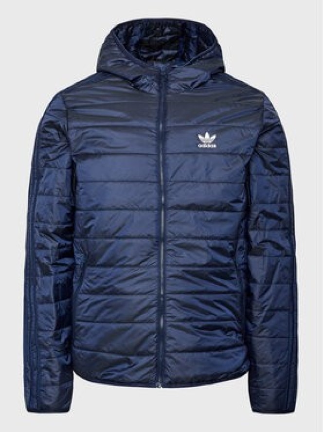 adidas Kurtka przejściowa Padded Hooded Puffer Jacket HL9210 Niebieski Regular Fit