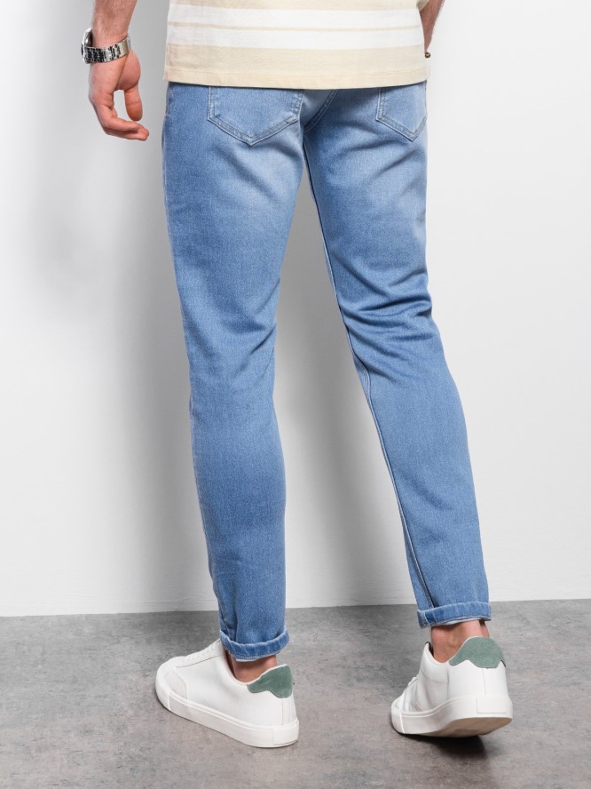 Spodnie męskie jeansowe SKINNY FIT - jasnoniebieskie V4 OM-PADP-0101 - XXL