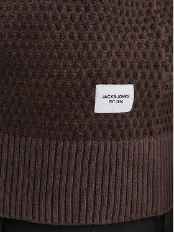 Jack&Jones Sweter 12212816 Brązowy Regular Fit