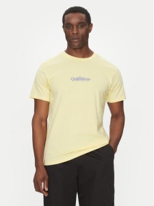 Quiksilver T-Shirt EQYZT08062 Żółty Regular Fit
