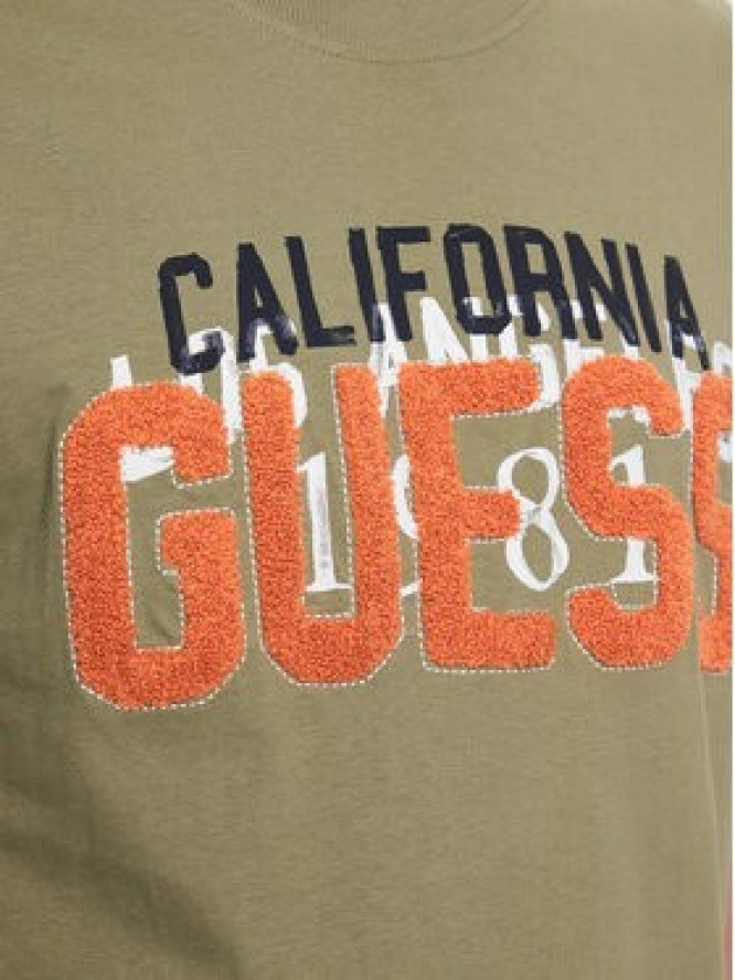 Guess T-Shirt M2BI38 K8FQ4 Zielony Regular Fit