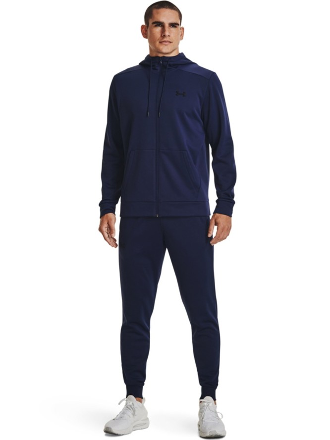 Bluza treningowa męska Under Armour UA Armour Fleece Fz Hoodie - granatowa