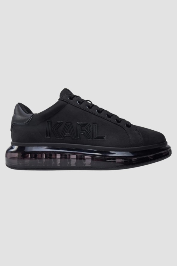 KARL LAGERFELD Czarne sneakersy KAPRI KUSHION Deco Line Lo Lace