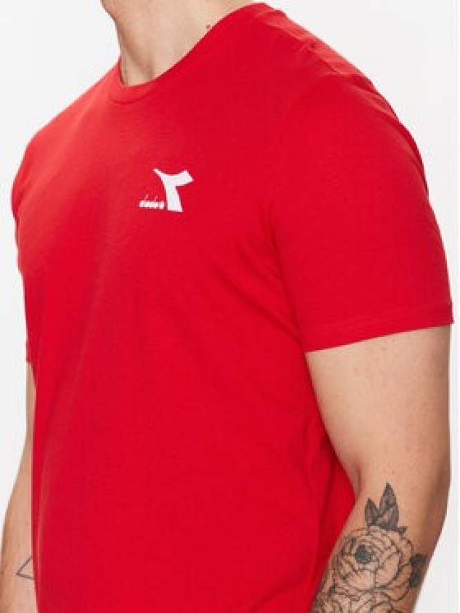 Diadora T-Shirt Ss Core 102.179485 Czerwony Regular Fit