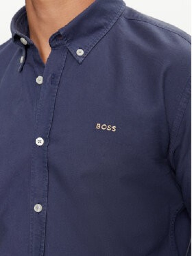 Boss Koszula H-Roan 50521996 Niebieski Slim Fit