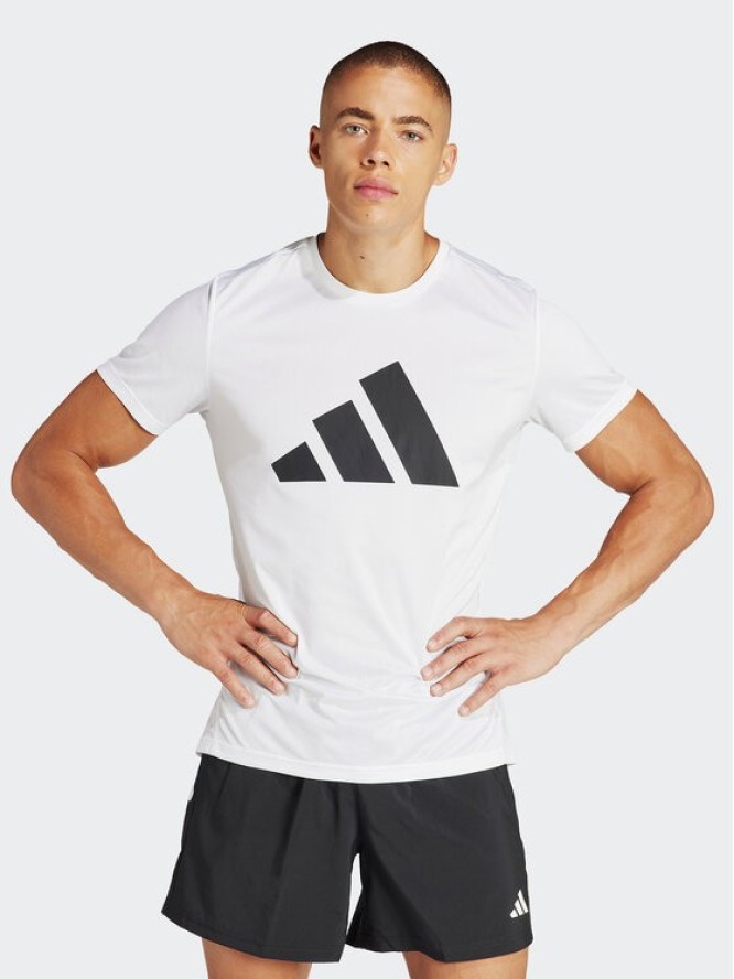 adidas T-Shirt Run It IN0075 Biały Regular Fit