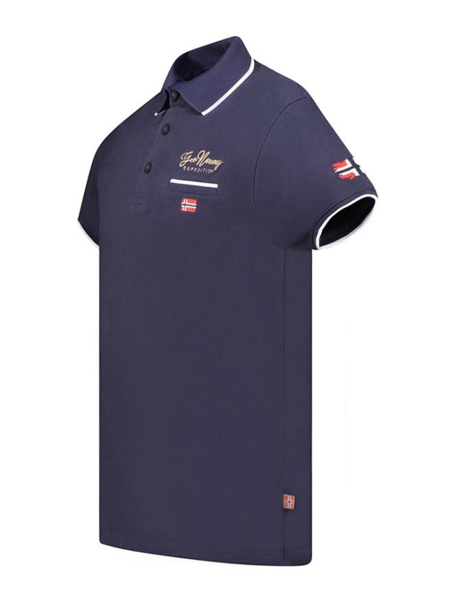 Geographical Norway Koszulka polo "Kara" w kolorze granatowym rozmiar: M