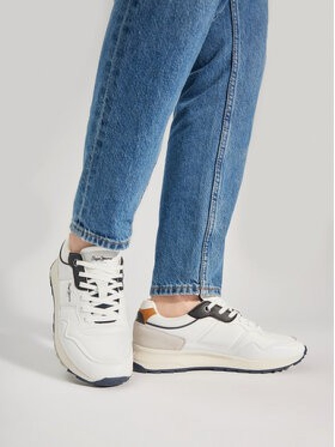 Pepe Jeans Sneakersy Joy Tour M PMS60007 Biały