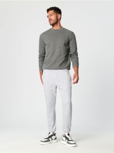 Spodnie dresowe slim jogger - szary