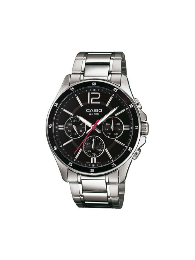 Casio Zegarek MTP-1374PD-1AVEF Srebrny