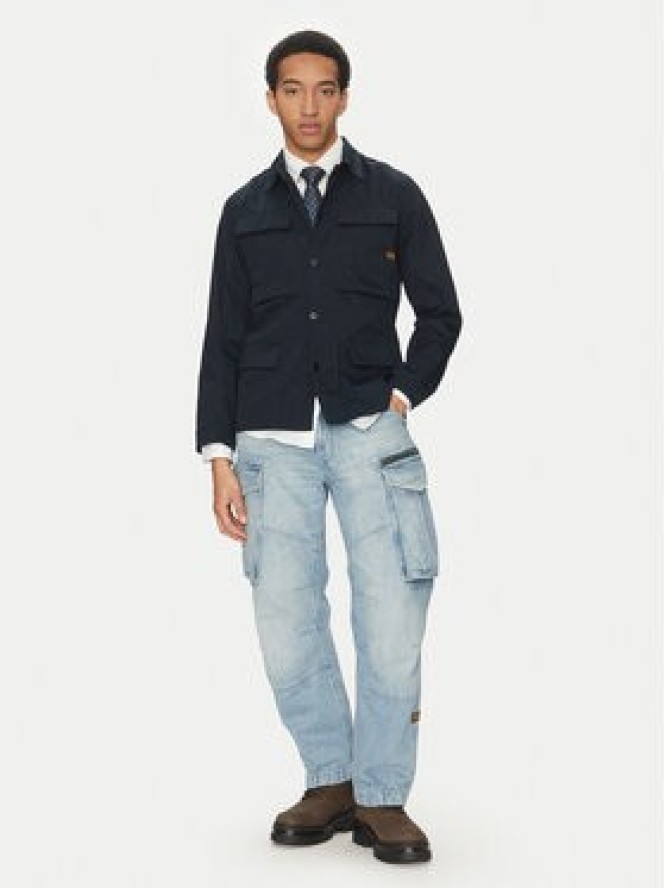 G-Star Raw Kurtka przejściowa 4 Pkt Overshirt D26429-D967 C742 Granatowy Slim Fit