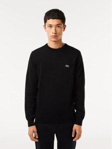 Lacoste Sweter AH1985 Czarny Regular Fit