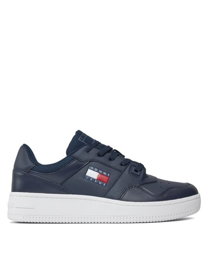 Tommy Jeans Sneakersy Tjm Retro Basket Ess EM0EM01395 Granatowy