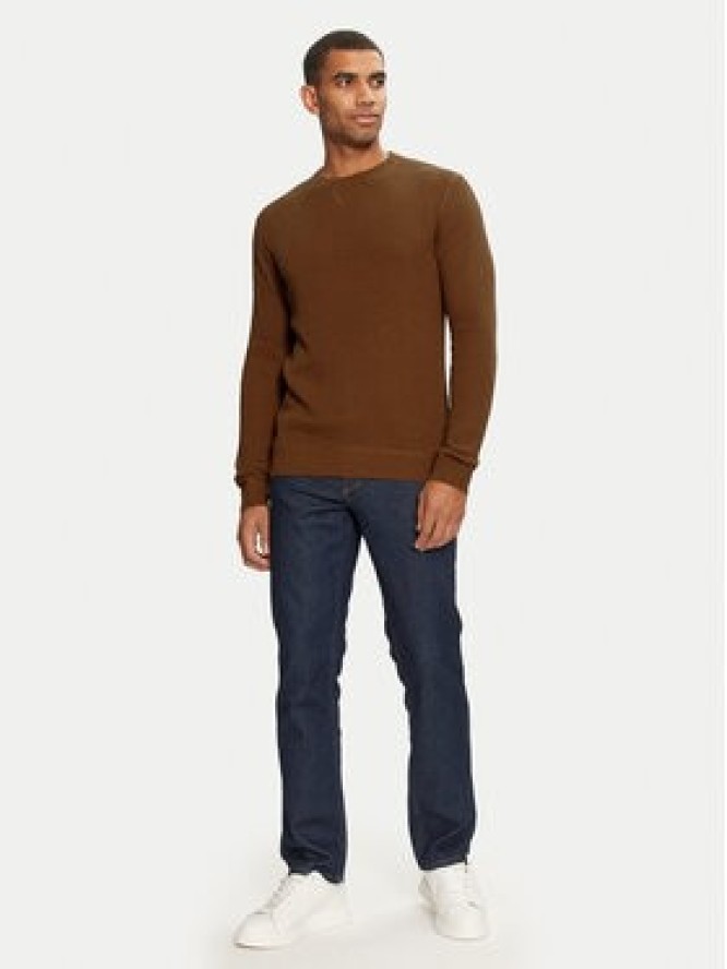 Jack&Jones Sweter 12264668 Brązowy Regular Fit