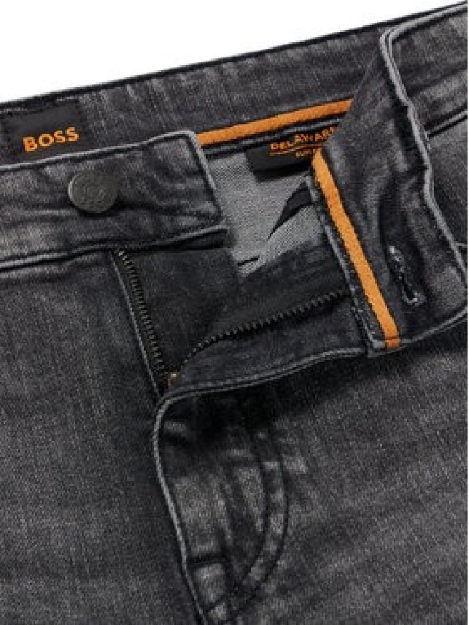 Boss Szorty jeansowe Delaware 50488630 Szary Slim Fit
