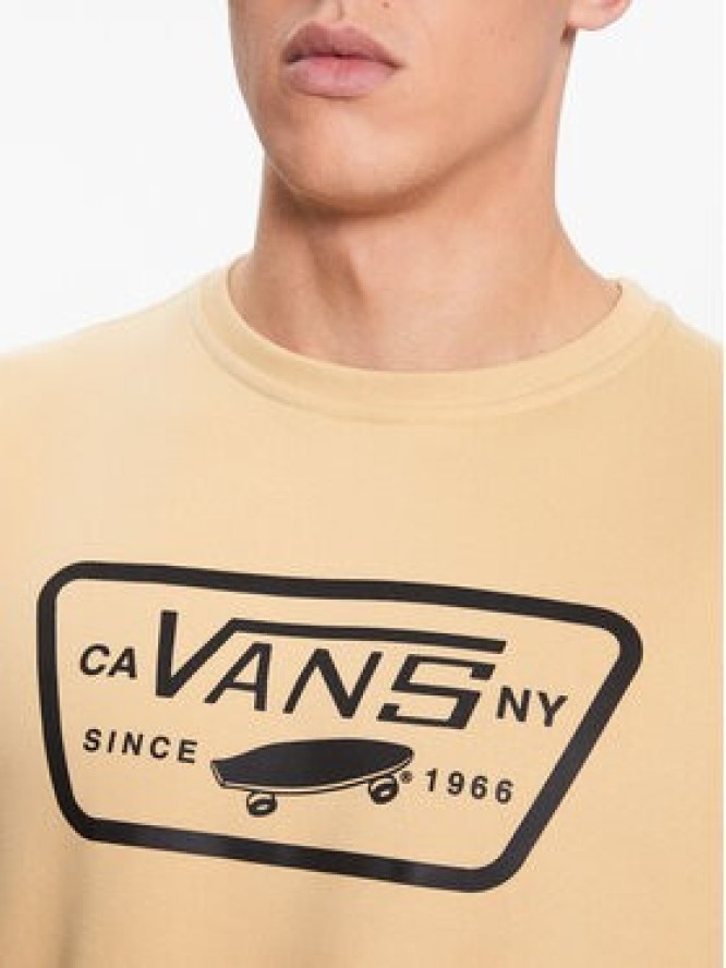 Vans Bluza Mn Full Patch Crew Ii VN0A45CI Beżowy Classic Fit