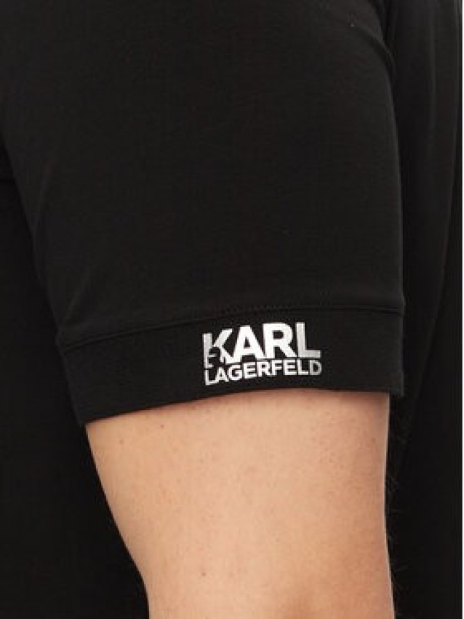 KARL LAGERFELD T-Shirt 755024 542221 Czarny Regular Fit