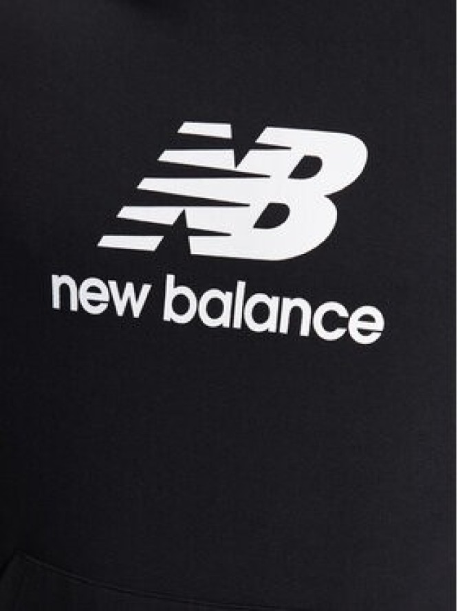 New Balance Bluza MT31537 Czarny Relaxed Fit