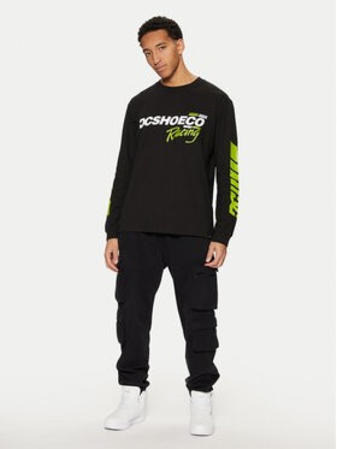 DC Longsleeve Shoe Co Racing ADYZT05405 Czarny Standard Fit