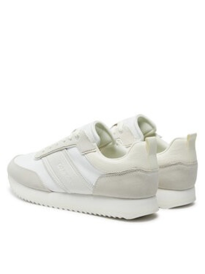 Calvin Klein Sneakersy Low Top Lace Up Mix HM0HM01554 Biały