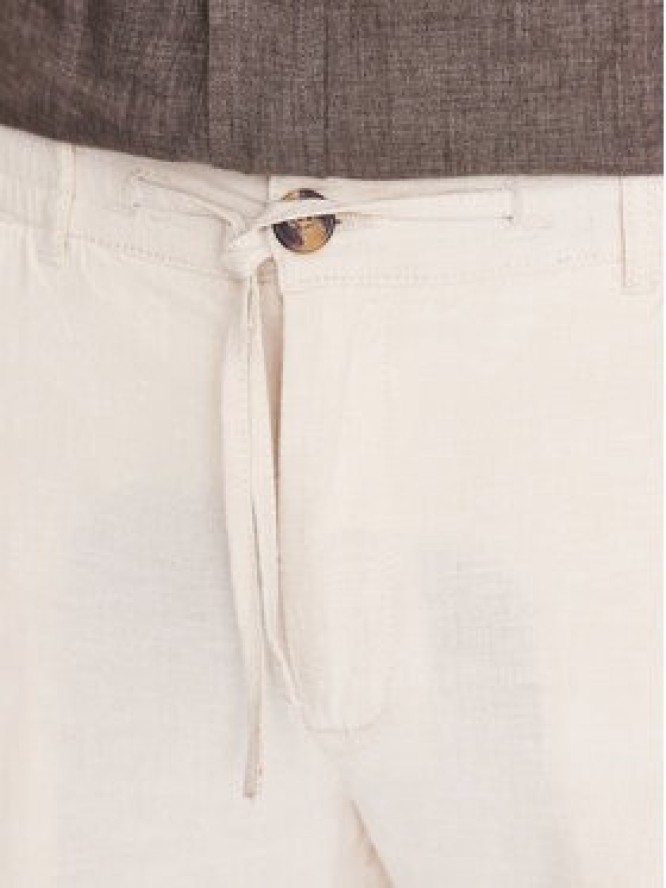 Lindbergh Spodnie materiałowe 30-008003 Beżowy Tapered Fit