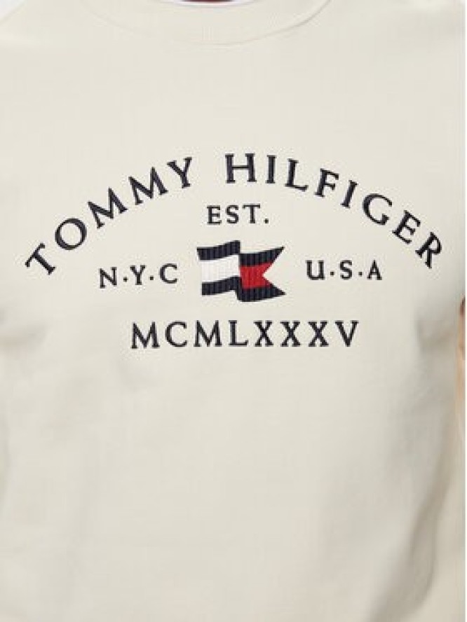 Tommy Hilfiger Bluza MW0MW35526 Écru Regular Fit