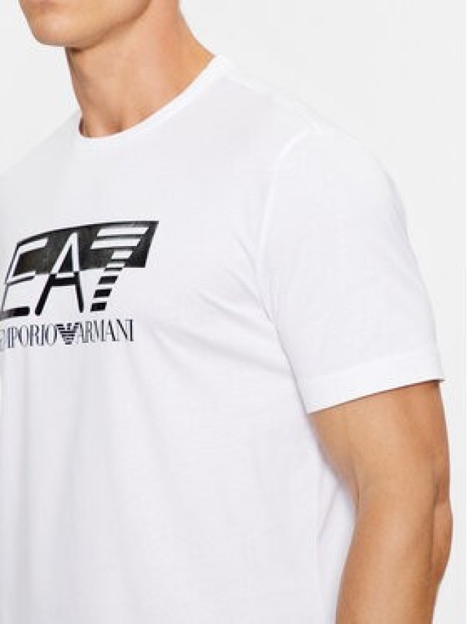 EA7 Emporio Armani T-Shirt 6RPT81 PJM9Z 0100 Biały Regular Fit