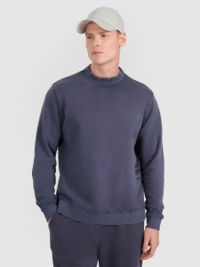 4F Bluza dresowa nierozpinana bez kaptura męska - szara XXL