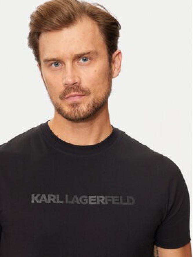 KARL LAGERFELD T-Shirt 755065 544242 Czarny Regular Fit